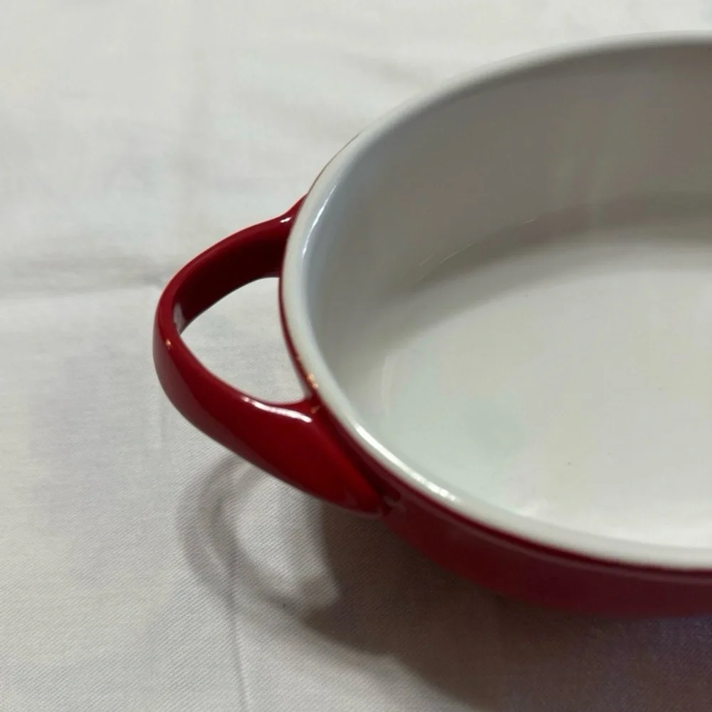 Crate&Barrel Cherry Red Casserole Dish